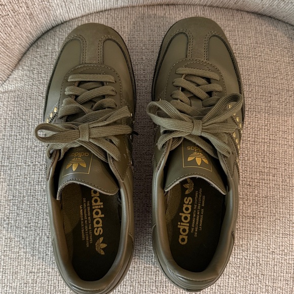 New adidas Samba Olive/Gold Studded - Picture 5 of 7